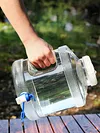 7.5L Drinking Water Bucket with Faucet Large Capacity for Self-Driving Tour