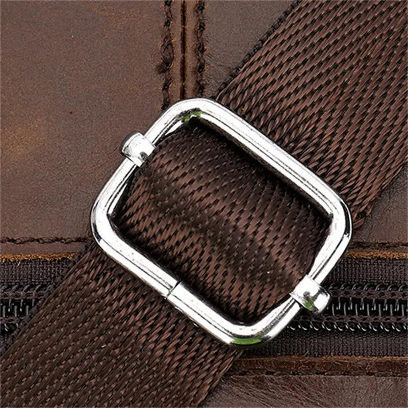 Men's Leather Shoulder Bag Retro Casual Crossbody Bag