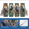 (US Local)4Pcs Special Shape Flowers Crows 5D DIY Diamond Painting Bookmark for Adults
