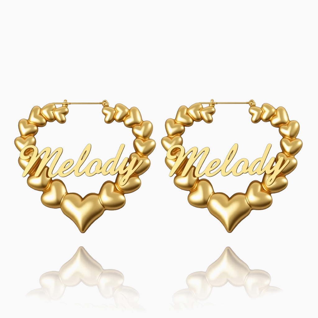 Bamboo Hoop Earrings