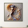 【Flashsale】Temperament Girl-Full Round Diamond Painting 40*40CM