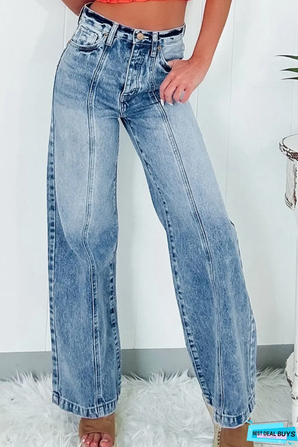 High Waist Wide Leg Jeans