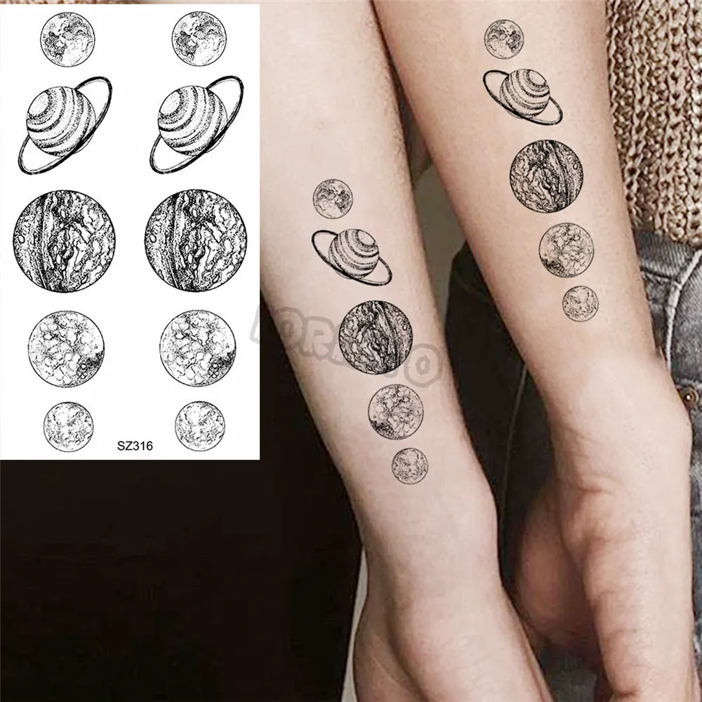 Colorful Dinosaur Temporary Tattoos For Kids Girls Rose Flower Lavender Hummingbird Fake Tattoo Sticker Forearm Neck Tatoos Show