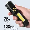 XPE COB LED Waterproof Camping Flashlight 4 Modes Torch Lamp for Outdoor Fishing