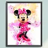 Watercolor Disney Minnie Mouse - 11CT Stamped Cross Stitch 40*50cm/15.75*19.69in
