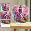 Acrylic Special Shape Flower Hourglass Table Top Diamond Painting Ornament Kits