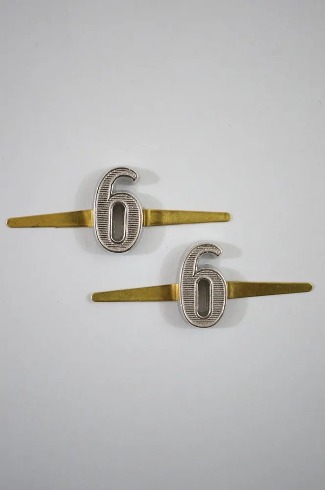   WW2 GermanEM NCO Shoulder Boards Cyphers Silver 18mm 6 Or 9 2pcs German-Uniform