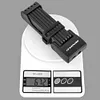 Bicycle Foldable Lock High Security Lock for Motorcycle Scooter E-Bike (Black)
