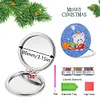 DIY Double Sided Special Shape Diamond Painting Compact Mirror Kit((Christmas Animal)