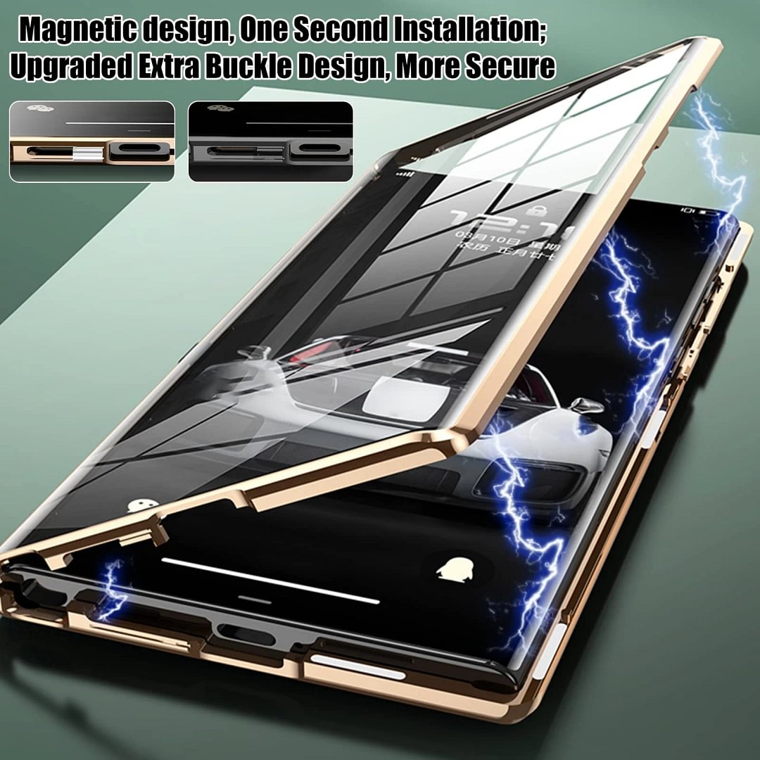 Suitable for Samsung S22/S23 series glass goggles magnetic suction all-inclusive drop-proof mobile phone case