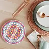 6PCS Diamond Painting Acrylic Washable Mandala Coaster with Holder