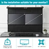 [US Local Warehouse] Desktop Shelving System with Monitor Stands Computer Accessories Clamp On Desk Organizer Shelf 51 X 34 Inch for Office Supplies Dorm Home Decor
