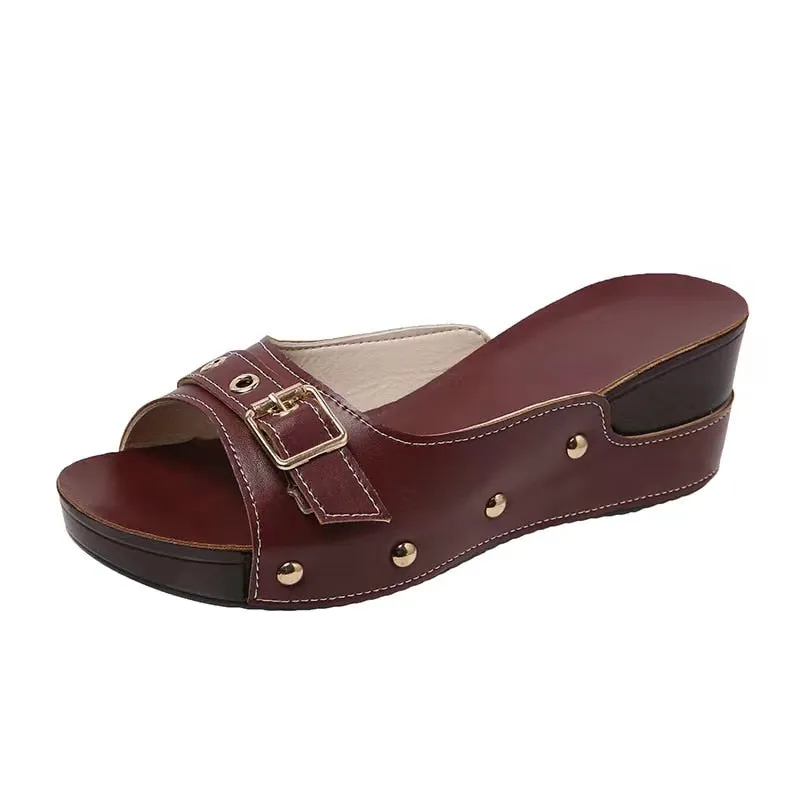 Women Sandals 2022 Fashion Wedges Shoes For Women Slippers Summer Shoes With Heels Sandals Flip Flops Women Beach Casual Shoes
