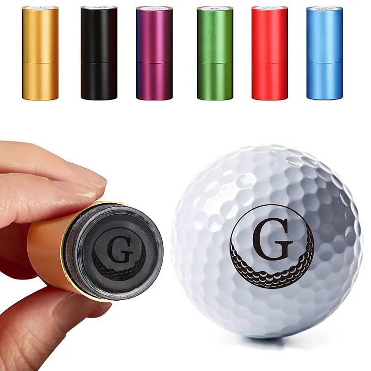 Custom Golf Ball Stamp, Personalized Golf Ball Stamp, Golf Ball Stamp Markers with Logo Monogram, Waterproof Ink Customizable Golf Ball Stamp, Gifts for Dad & Golfers, Golf Accessories