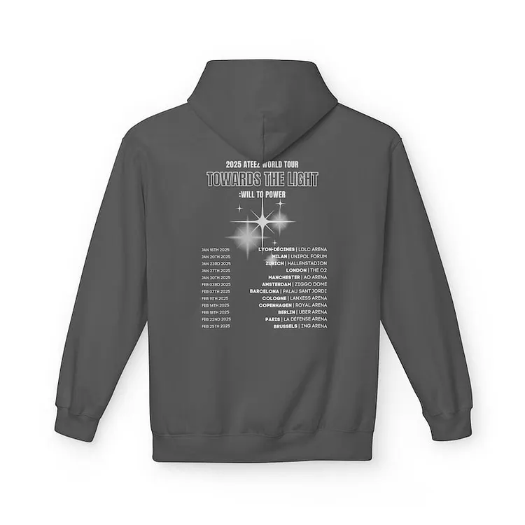 Ateez Towards the Light World Europe Tour 2025 Hoodie