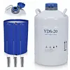 [US Local Warehouse] 20L Liquid Nitrogen Tank Cryogenic Container with 3 Canisters & Carry Bag Liquid Nitrogen (LN2) Dewar for Beauty Industry Semen Preservation