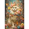 Diamond Painting-DIY Full Round Drill Flower Dog(40*60CM)