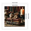 The Dragon In Study-11CT Stamped Cross Stitch 50*50cm/19.69*19.69in