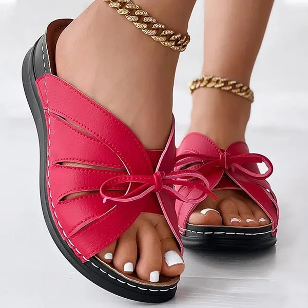 👡This week's sale 65% off👡&mdash;Sports wedge high arch support bow sandals