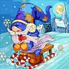 (Multi-Style) Gnome - 11CT Stamped Cross Stitch (Multi-Size)