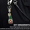(US Local)12pcs Christmas Gnome Diamond Painting Keychains Kit DIY Diamond Art Charms