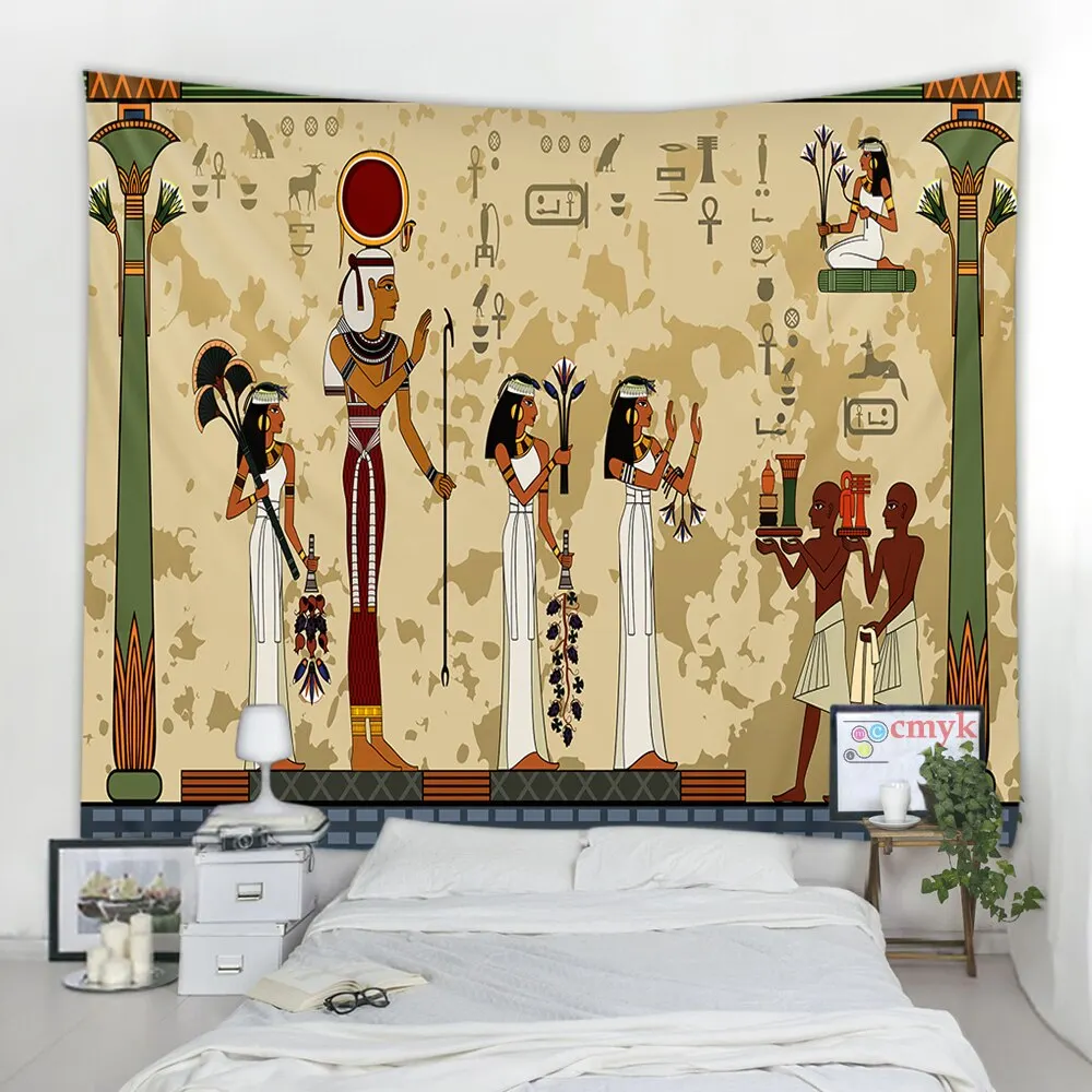 Ancient Egyptian Tribal Savage Tapestry Wall Hanging Home Dorm Decor Bedspread Throw Art Home Decor
