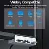 Under-desk Bracket Expansion Dock USB3.0 Multi-Function Splitter Snap-on Typec Expander With Power Port Card Reader