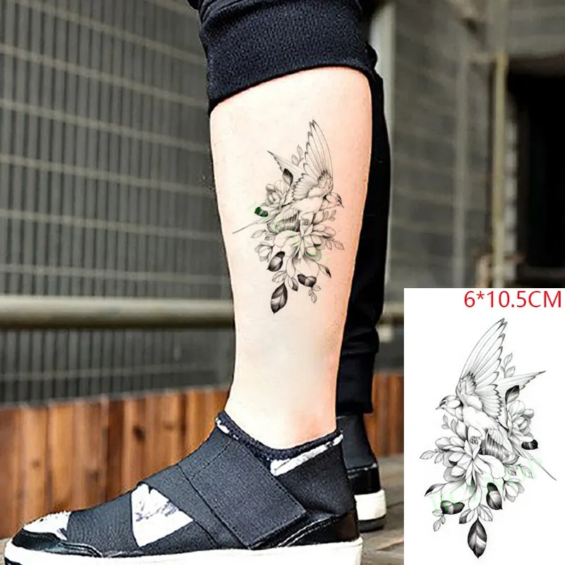 Waterproof Temporary Tattoo cute squirrel fox dog rabbit owl Cat animal fake tatto stickers flash tatoo for kids girl women lady