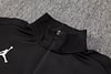 Joyfball 2024/2025 Psg Paris Saint-Germain Jordan Long Zipped Jacket Black Soccer Jersey 1:1 Thai Quality 