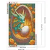 >SALE<5D DIY Full Round Drill Diamond Painting Green Dragon Home Decor 40x60cm