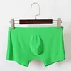 Men's Ice Silk Boxers Breathable Panties Male Large Ultra Thin Boxer Shorts Sexy Underwear