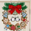 DIY Special Shaped Crystal Painting Wreath with LED Light Kit (Double Penguin)