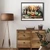 (US Local)Paint By Numbers Kit On Canvas DIY Oil Art Flower Picture Home Wall Decor50x40cm