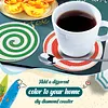 8Pcs Diamond Painting Wooden Candy Coaster Diamond Art Kit w/ Holder No-Slip Decor