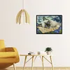 Blue Eyes Cat-14CT Stamped Cross Stitch Kit(30*21cm)