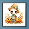【Limited Stock Sale】Halloween Pumpkins  Skeletons-Paint by Numbers Acrylic Paintingg 40*40CM(Watercolor)