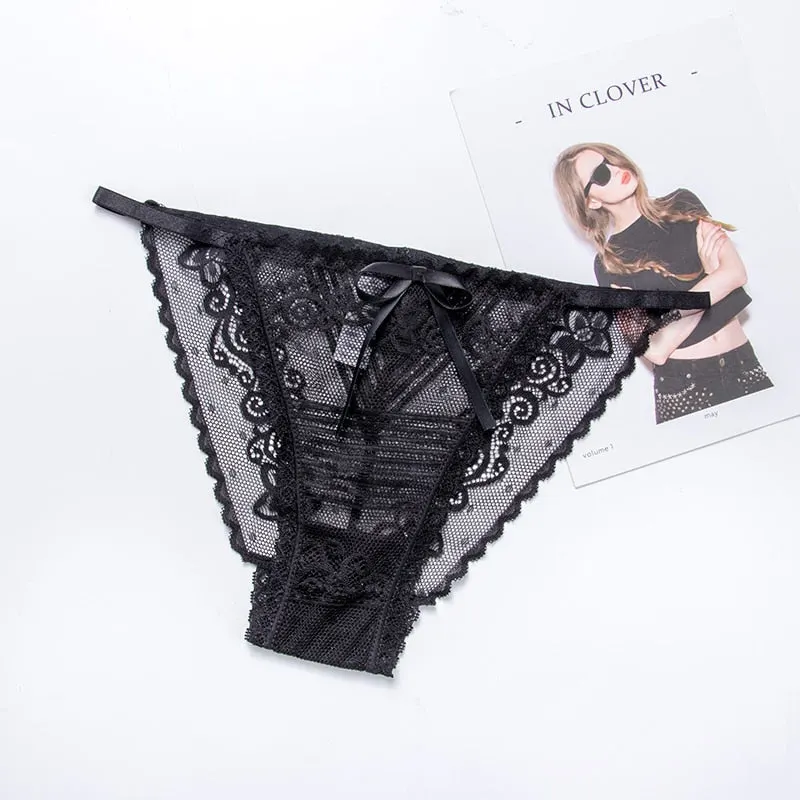 Woman Panties New Comfortable Bow Cotton Low-Rise Bikini G-string Female Lingerie Comfortable Underpants M-L