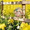 2pcs DIY Diamond Painting Parrot Wind Chimes Crystal Window Suncatcher Craft Set Birthday Gifts Home Garden Decor