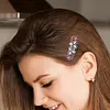 3pcs DIY Full Drill Diamond Painting Hair Clip Flower Leaf Barrette Hairpin
