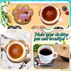 6pcs/set DIY Diamond Art Halloween Art Diamonds Coaster with Holder Kits (Dog Paw)