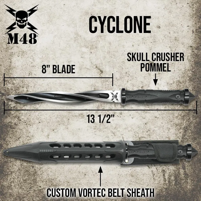 M48 Hand Stab Dagger Outdoor Knife Martial Arts Practice Sword Dagger