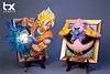 Dragon Ball Decoration Flame Series Son Goku & Fat Buu with LED - Dragon Ball - tx Studio