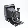 Large Format Leather Cavity Folding Camera Old Antique Collection Art Ornaments