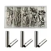 600pcs Fishing Crimp Sleeves Copper Tube Fishing Line Tube Fishing Accessories
