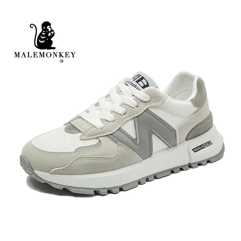 Casual Shoes Women 2022 High Quality Fashion Lace Up Walk Shoes Comfort Sole Ladies Sneakers Zapatillas Mujer Spring Handmade