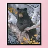 (Stamped/Counted) (Winter) Bear - 11CT Cross Stitch 50*40cm/19.69*15.75in