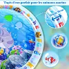 Tapis sensoriel gonflable d'eau de temps de ventre pour l'animal de compagnie de b&eacute;b&eacute;