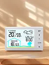 Wireless Weather Station Digital Thermometer Hygrometer Alarm Clock for Desktop