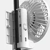Umbrella Clip Fan Rechargeable Portable Handheld Fan for Home Office (Black)