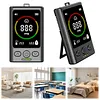 3-in-1 Carbon Monoxide Detector Rechargeable CO Detector Temp Humidity Monitor
